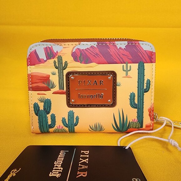 Loungefly Disney Pixar Cars Lightning McQueen and Mater Desert Zip Wallet NEW - Picture 6 of 14